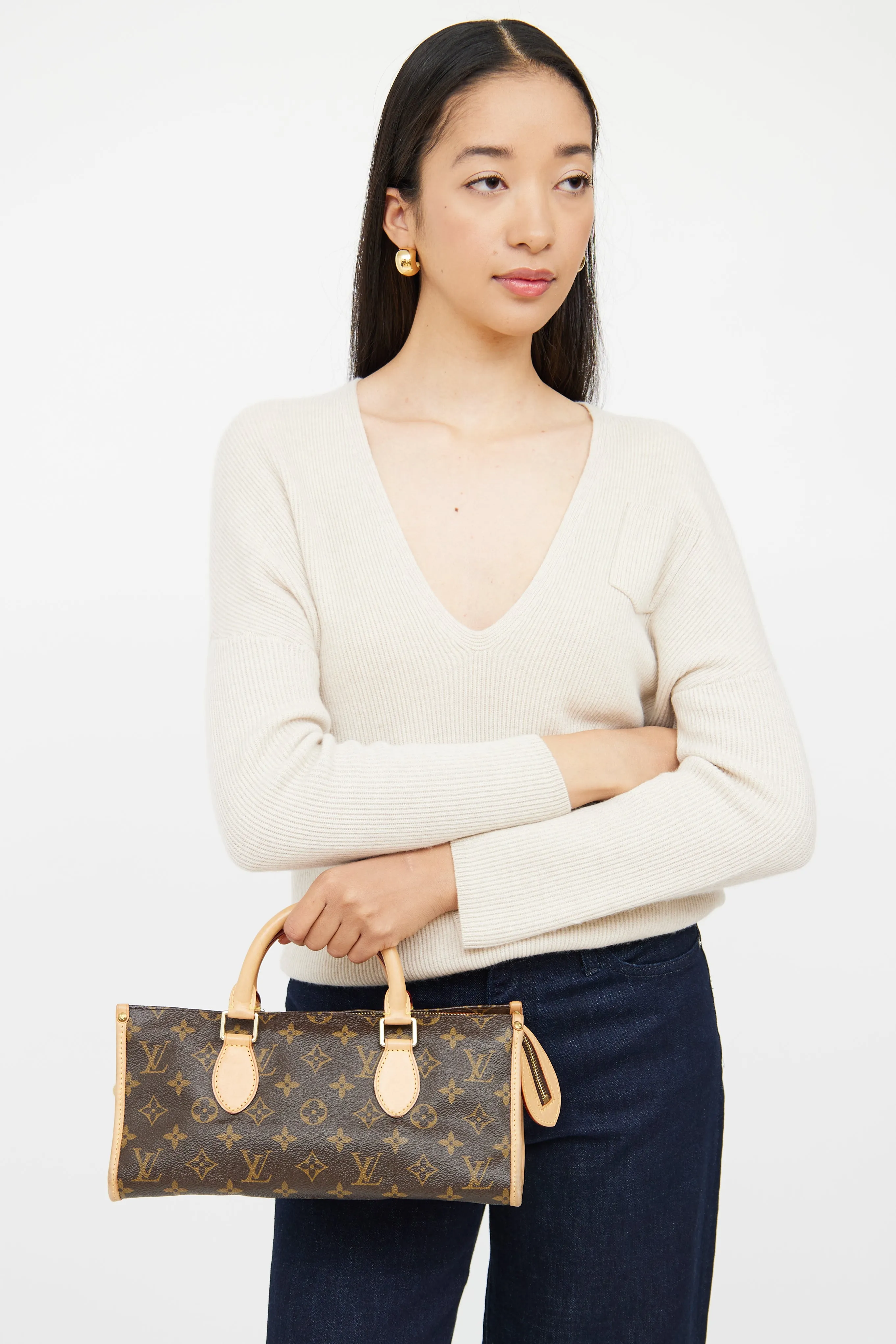 2006 Brown Monogram Popincourt Bag