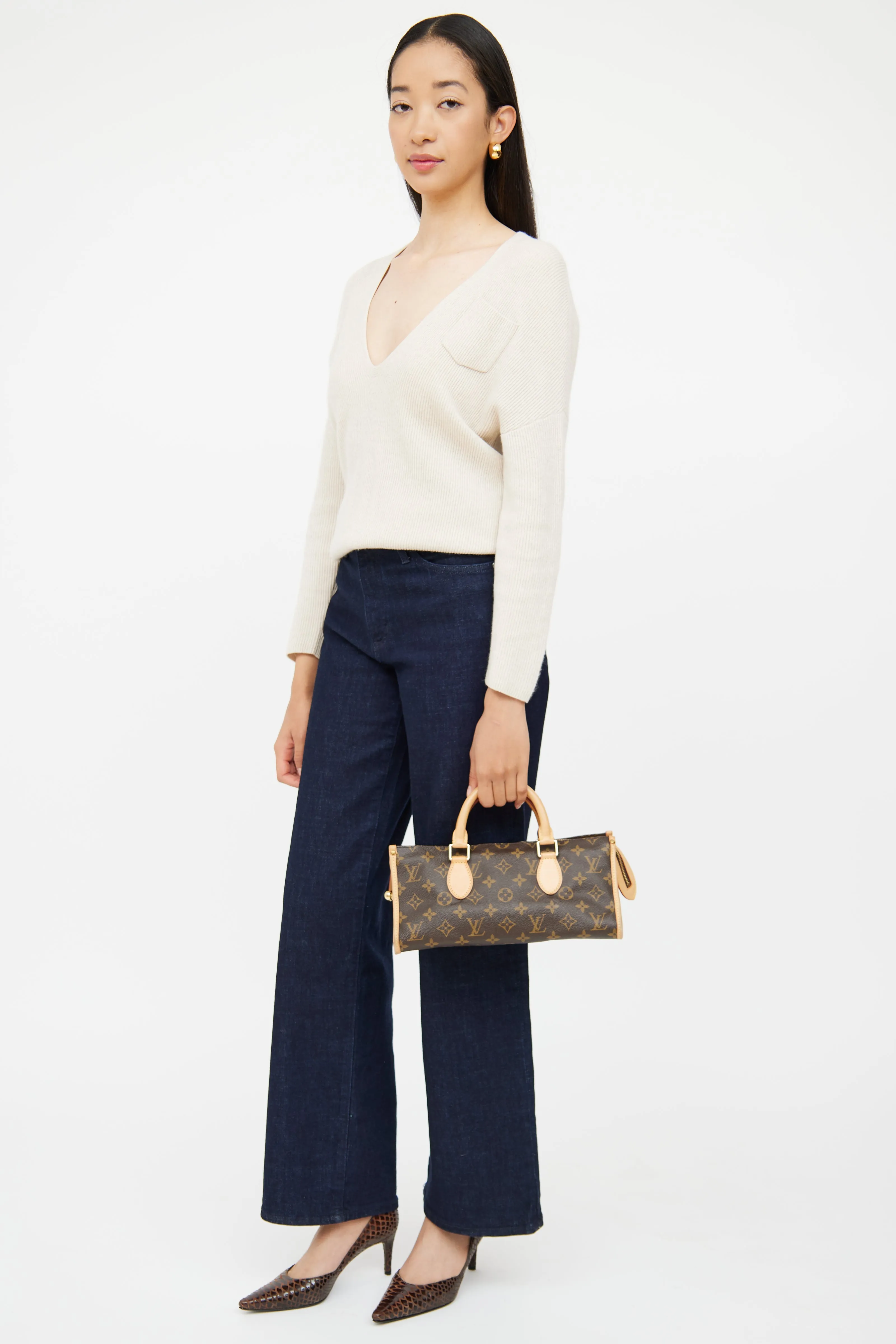 2006 Brown Monogram Popincourt Bag
