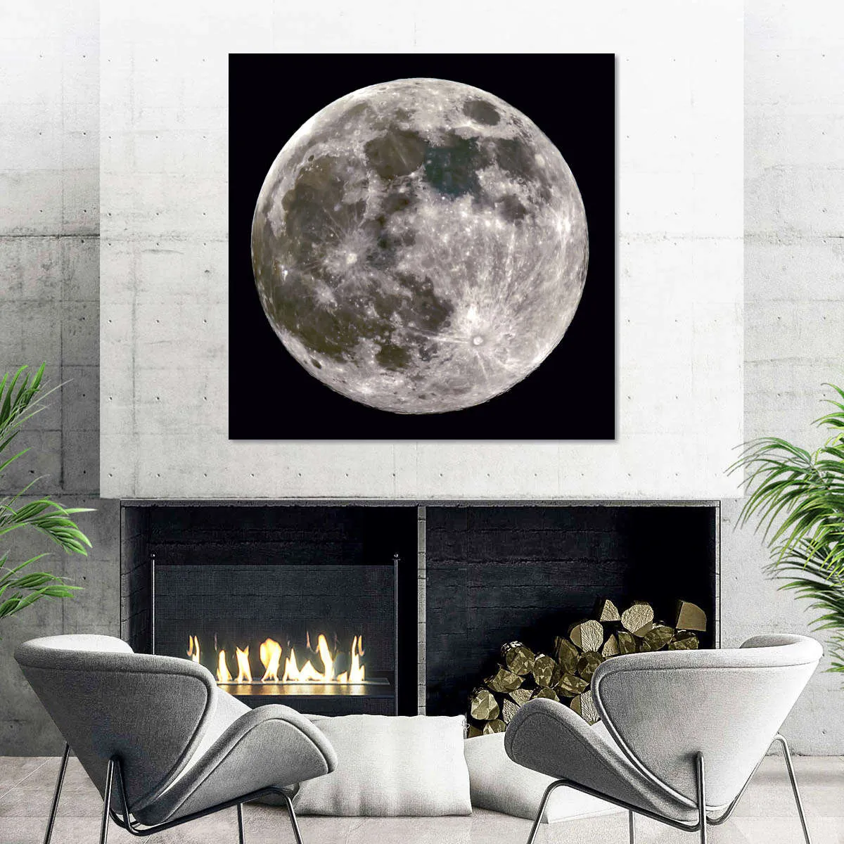 A Full Moon Wall Art