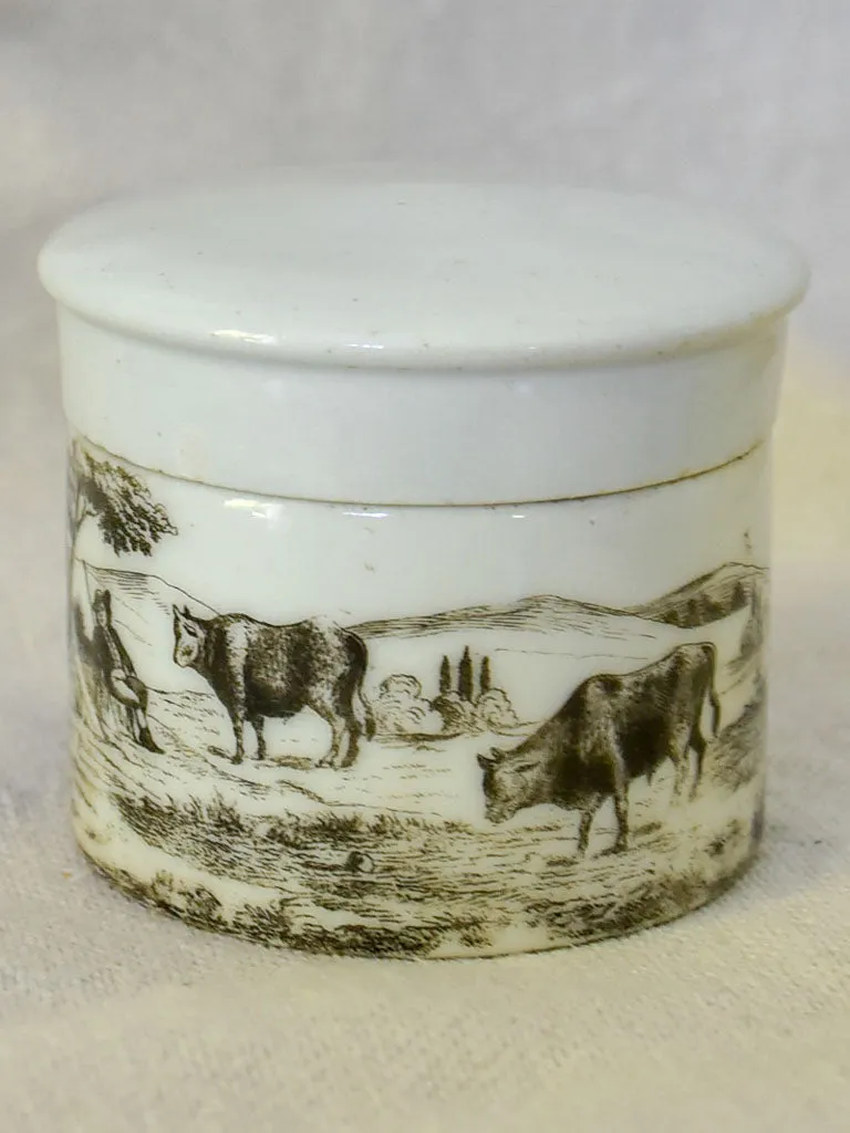 Antique French marrow pot 2¾"