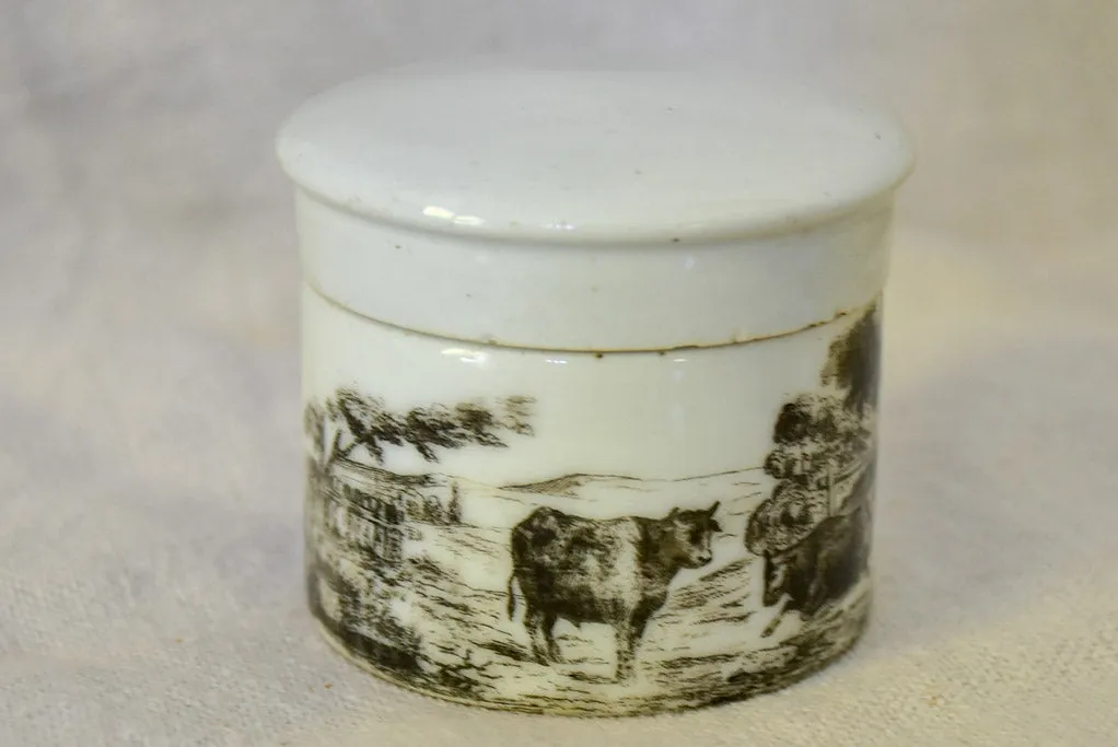 Antique French marrow pot 2¾"