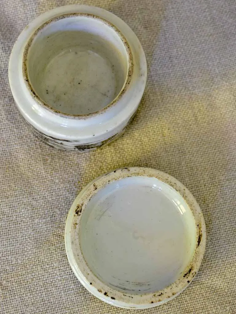 Antique French marrow pot 2¾"