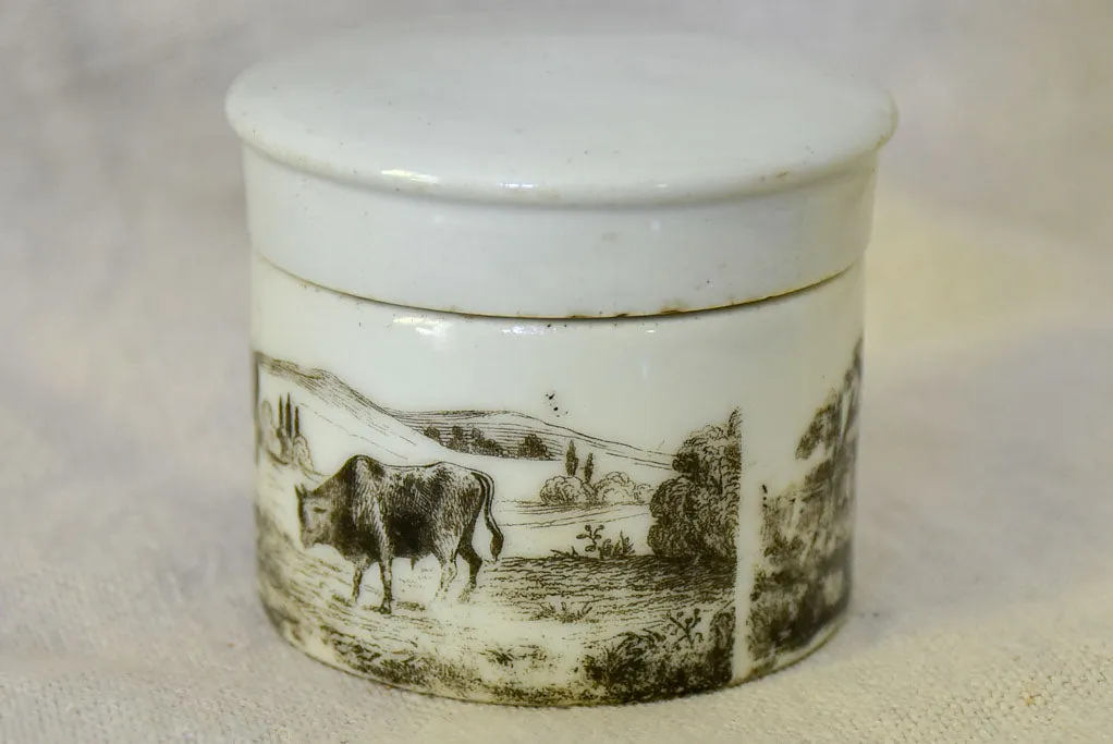 Antique French marrow pot 2¾"