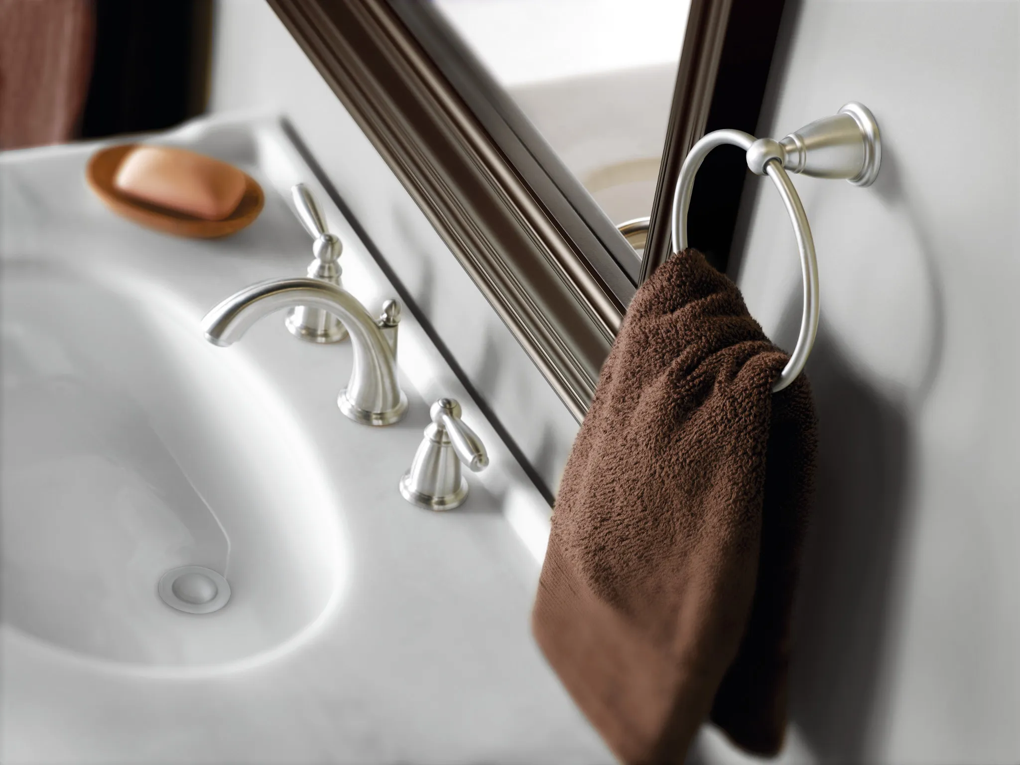 Brantford Chrome Towel Ring