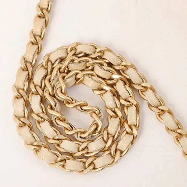 Chanel Around 2000 Made Chocobar Turn-Lock Chain Bag Ivory