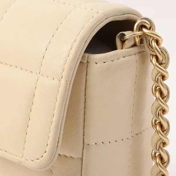 Chanel Around 2000 Made Chocobar Turn-Lock Chain Bag Ivory