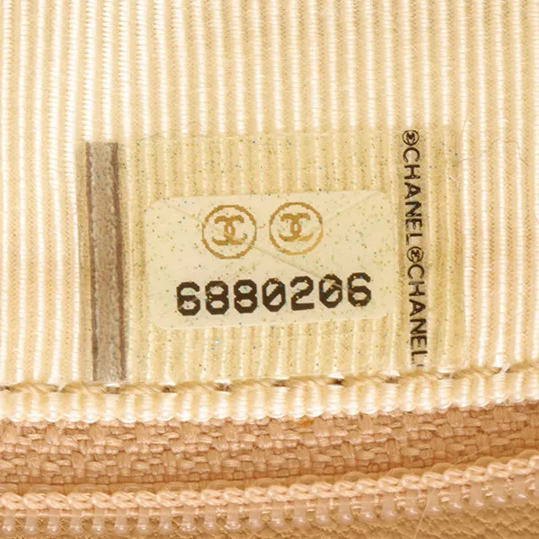 Chanel Around 2000 Made Lapin Fur Cc Mark Plate Chain Bag Beige