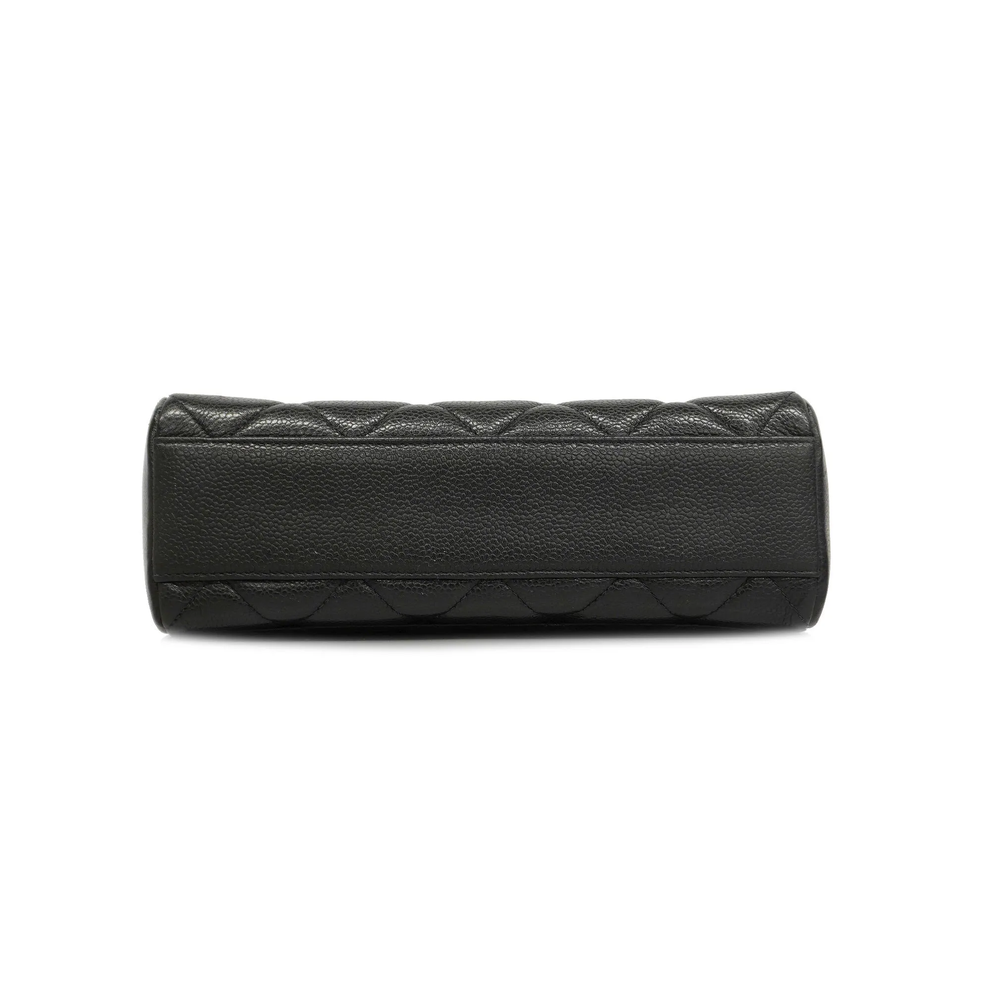 CHANEL   Matelasse Chain Shoulder Women's Caviar Leather Shoulder Bag Black