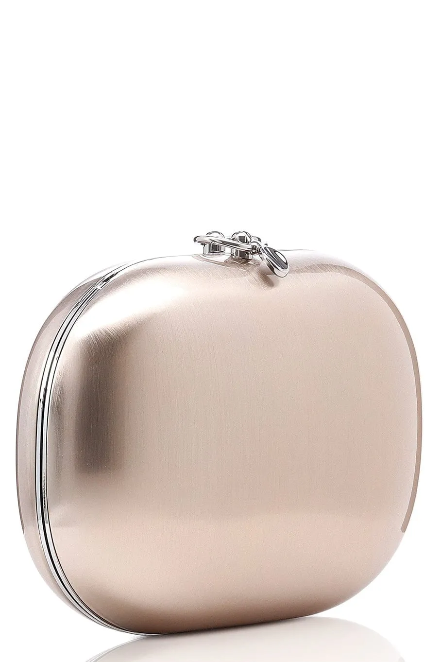 Elina Clutch Satin White Rose Clutch