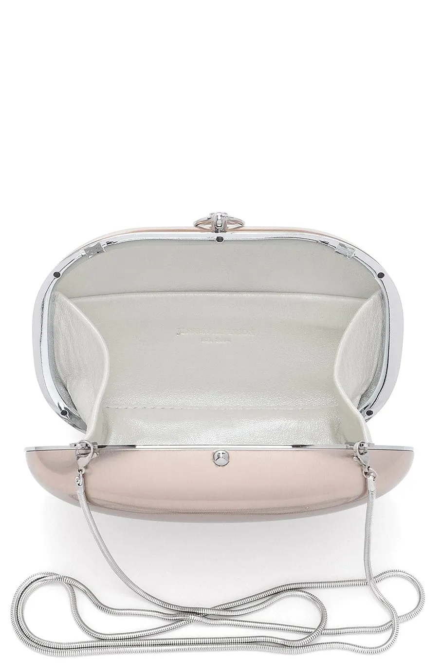 Elina Clutch Satin White Rose Clutch