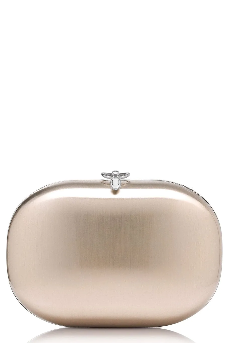 Elina Clutch Satin White Rose Clutch
