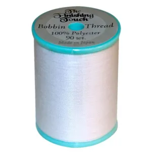 Finishing Touch White Bobbin Thread 90wt 1,100 Yards
