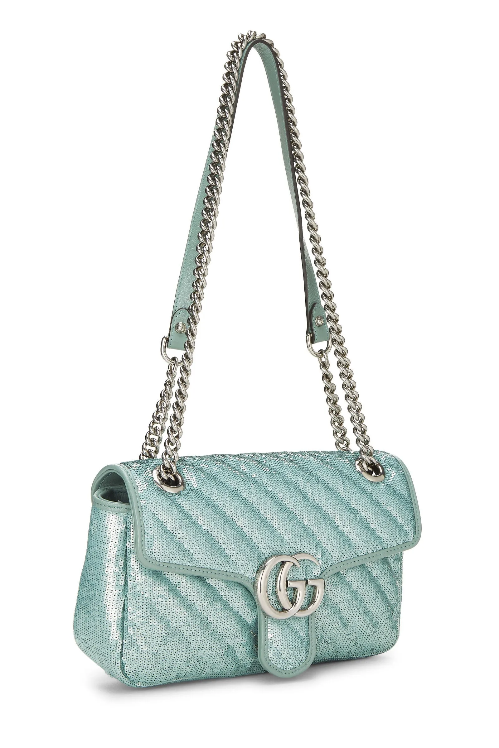 GUCCI  GG Marmont mini sequin shoulder bag