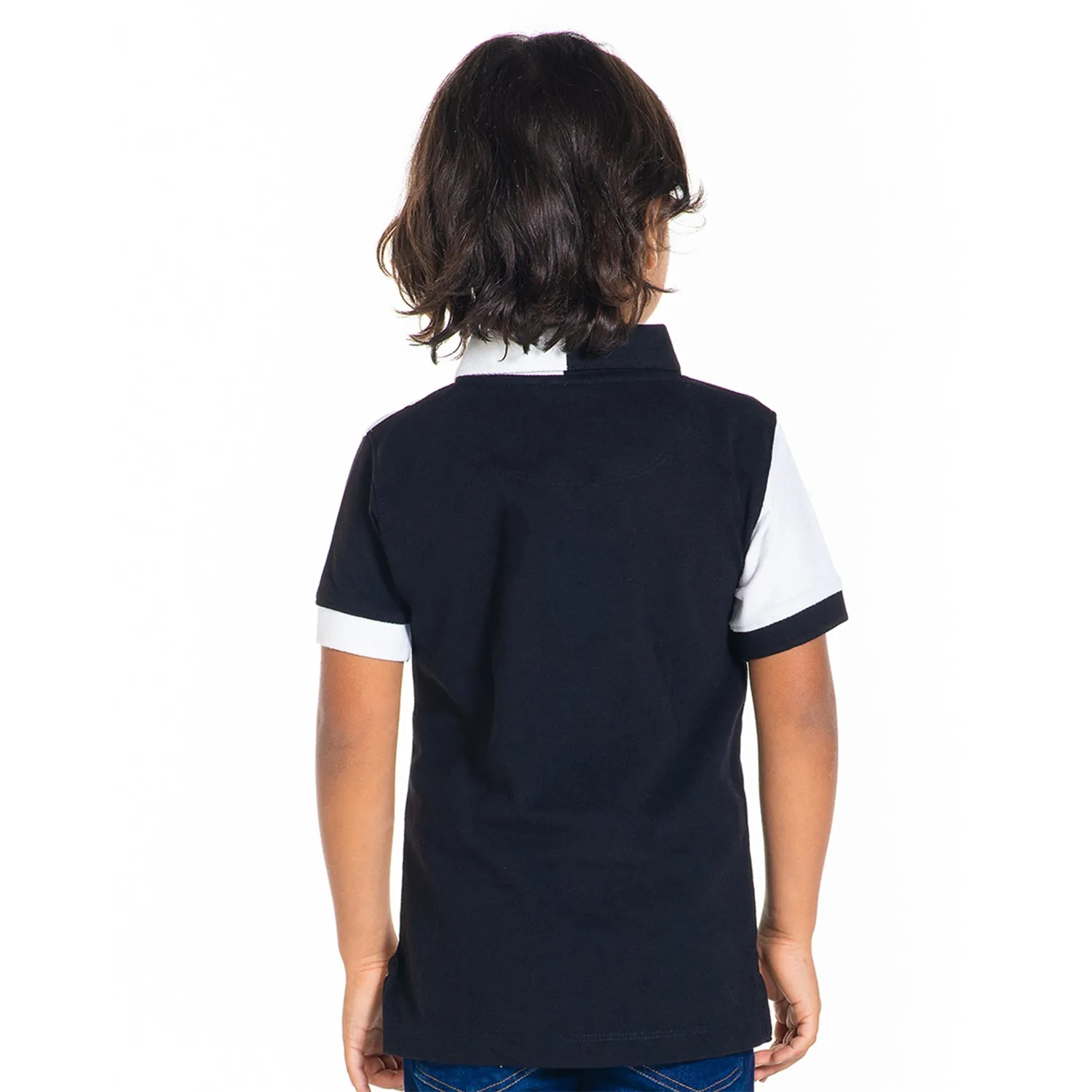 Monochrome Appliqué Polo