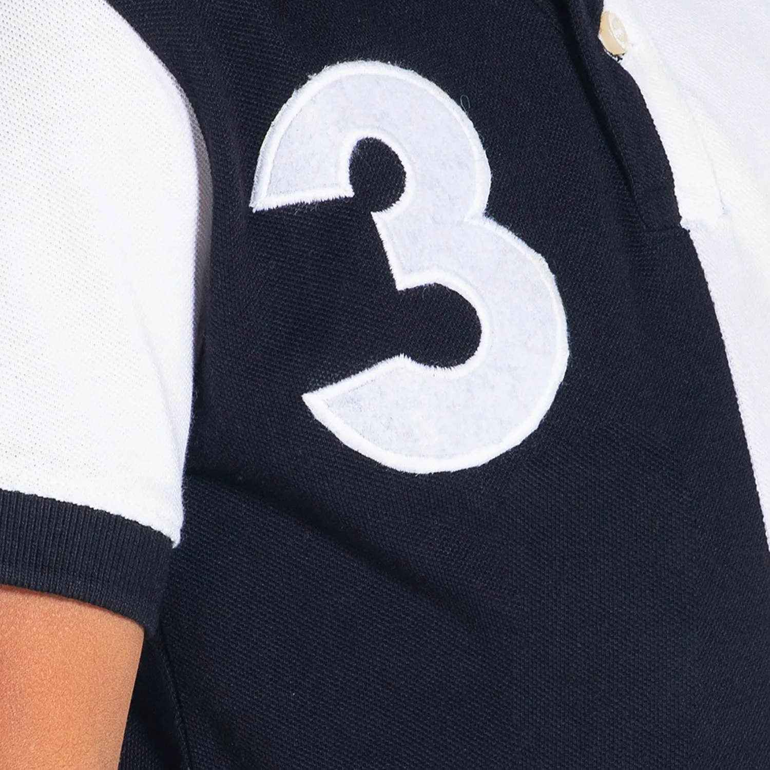 Monochrome Appliqué Polo