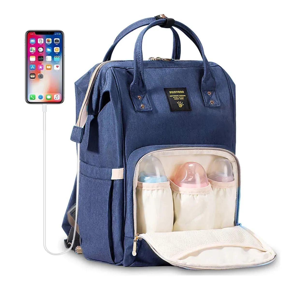 Multi-Variant Opening Diaper Bag